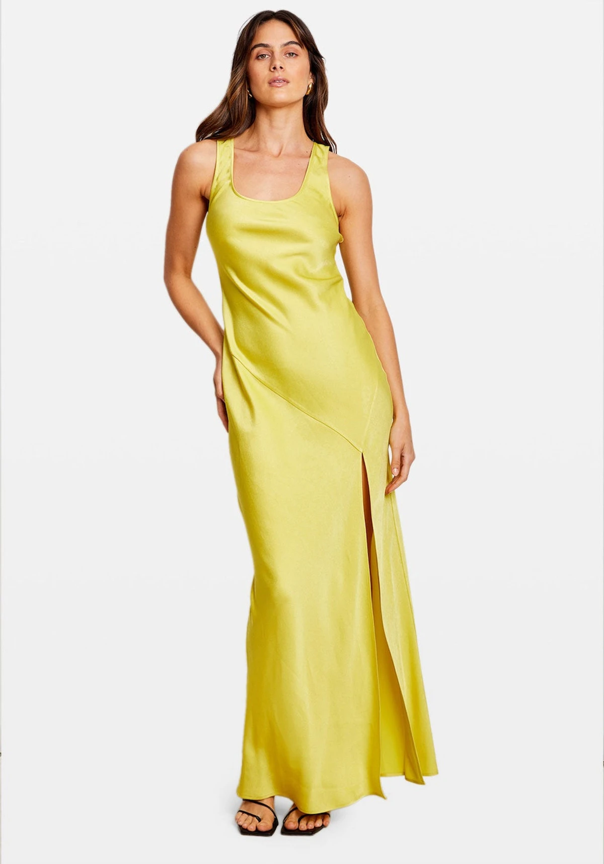SCOOP BIAS DRESS LIME 3 SCOOP BIAS DRESS LIME