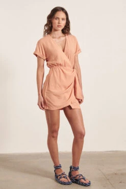 SOLSTICE MINI DRESS - PEACH -Swathera Sales 3 CKUN1FK TEDGHdTbpx5h4g4 62940.1710502940