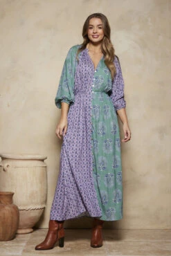 Pandora Harmony Maxi Dress - Everglade And Violet Patchwork 25 Pandora Harmony Maxi Dress - Everglade And Violet Patchwork -Swathera Sales 8p94 FIycTYJVA7fP8kUNb2P8 90301.1710933421