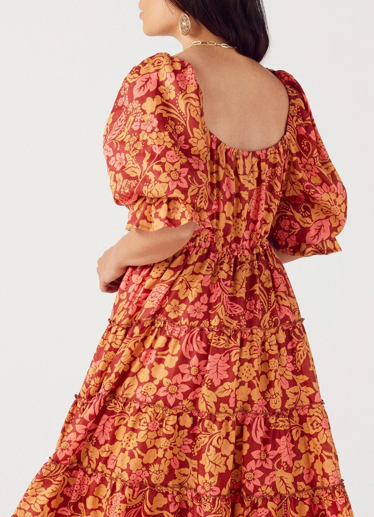 Isabella Tiered Peasant Dress PEONIA 10 Isabella Tiered Peasant Dress PEONIA - Image 8