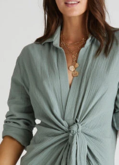 Wrap Front Shirt Dress - 100353449 -Swathera Sales A7okZcAWN9wxlDAzUH3X6jIKs 94168.1710588713