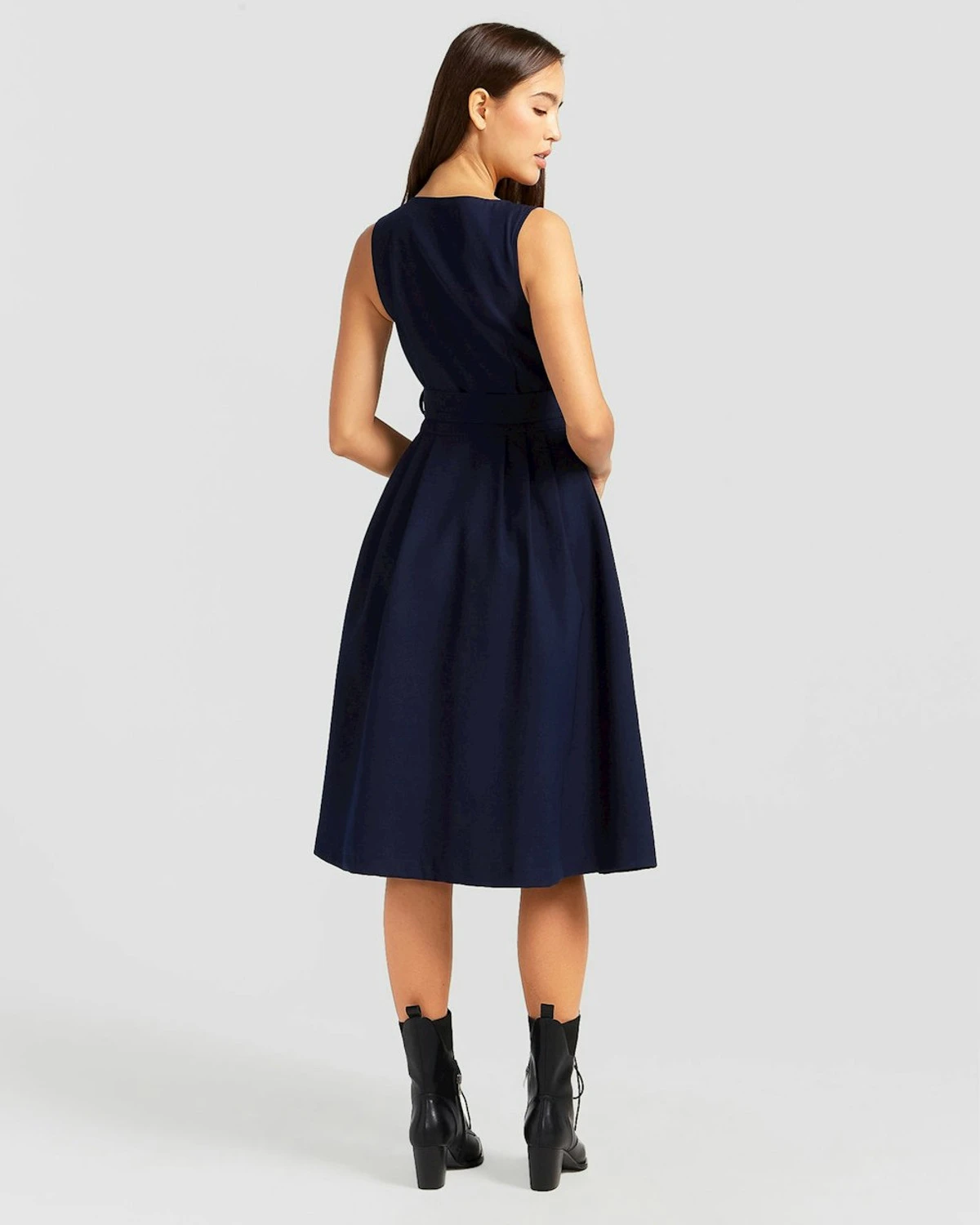 Miss Independence Midi Dress - Navy 6 Miss Independence Midi Dress - Navy - Image 4