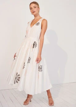 Chiara Midi Dress - White