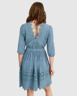 Sweet Talk Eyelet Mini Dress - Dusty Blue -Swathera Sales ChANTo C69bAPZ5l2qM0yZDCQ 60584.1711019939