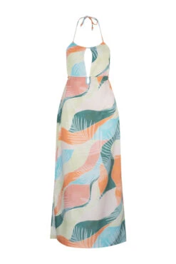 Havana Ferra Midi Dress - Watercolour Tropical
