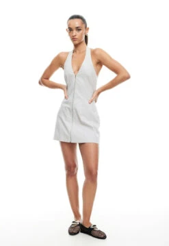 GIRL NEXT DOOR MINI DRESS - ASH STRIPE -Swathera Sales D0VTQWOfTe5l2GXHfHLy kfjA 77714.1711106552