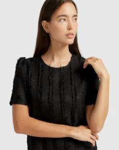 Star Child Textured Mini Dress - Black -Swathera Sales FSS7Ui1n62Lt9nUwzlQEYB20o 75326.1710934037