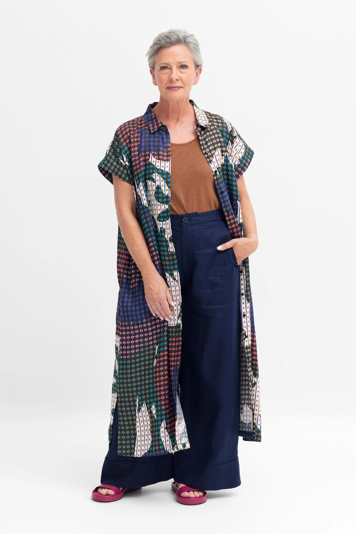 Tilko Silverscreen Linen Shirt Dress - 100511447 4 Tilko Silverscreen Linen Shirt Dress - 100511447 - Image 2