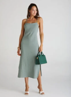 Cross Back Midi Dress - 100353451