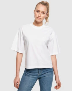 URBAN CLASSICS Womens Organic Oversized Tee - White