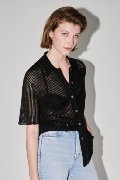 NEUW Zia Knit Shirt - Black -Swathera Sales Kw683qt49YXju3Ohr9BeikKjg 22030.1711106504