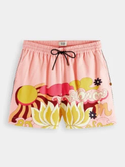 Scotch & Soda Mid-rise Printed Shorts