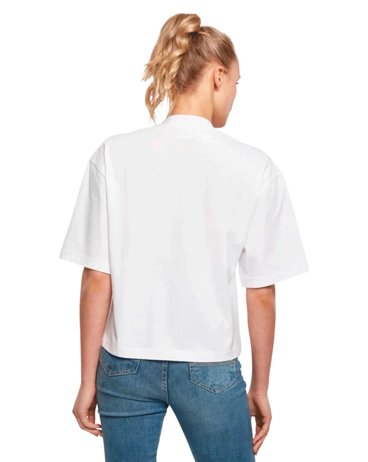 URBAN CLASSICS Womens Organic Oversized Tee - White 5 URBAN CLASSICS Womens Organic Oversized Tee - White - Image 3