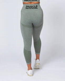 Shape Up Seamless 7/8 Leggings - Khaki Marl