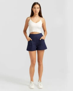 A Kind Of Magic Quilted Shorts - Navy