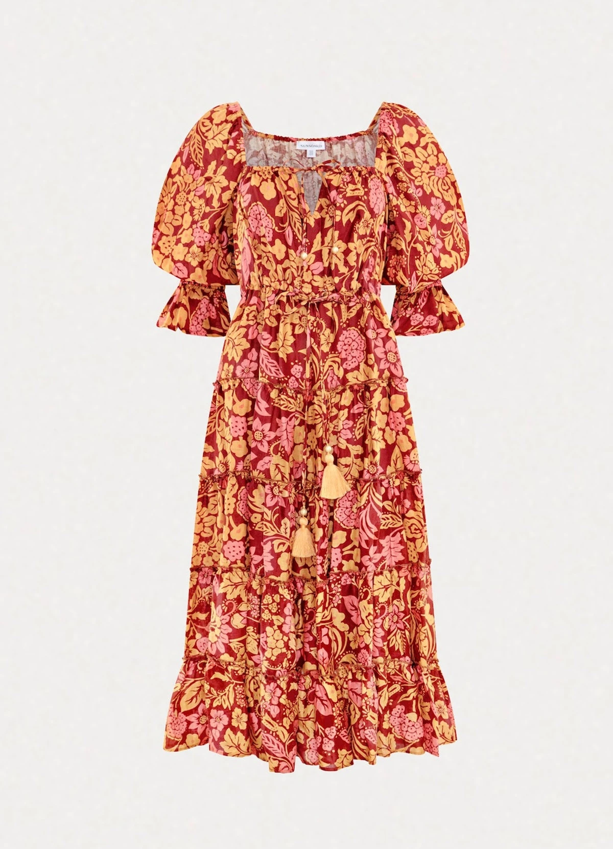 Isabella Tiered Peasant Dress PEONIA 7 Isabella Tiered Peasant Dress PEONIA - Image 5