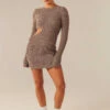 Finesse Knit Mini Dress - Cinnamon -Swathera Sales Ogd sUdzr OabM6TFfzPXBrcE 13235.1710761335