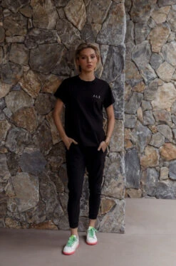 Λ L X Crew T-Shirt Black