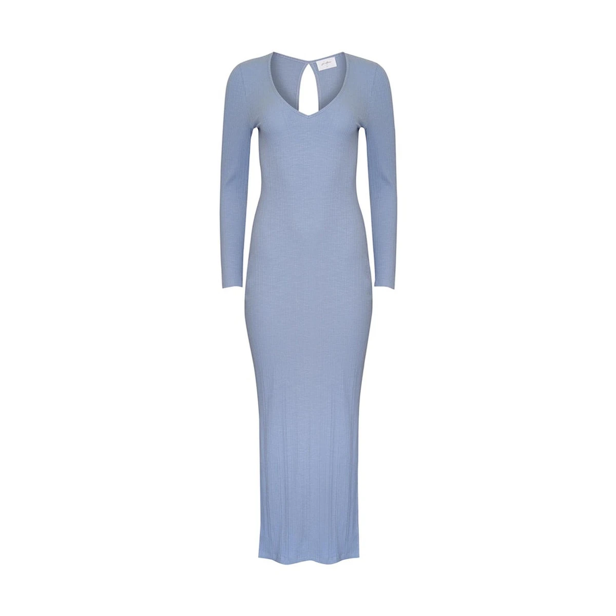 ELDA MIDI DRESS - DUSTY BLUE 4 ELDA MIDI DRESS - DUSTY BLUE - Image 2