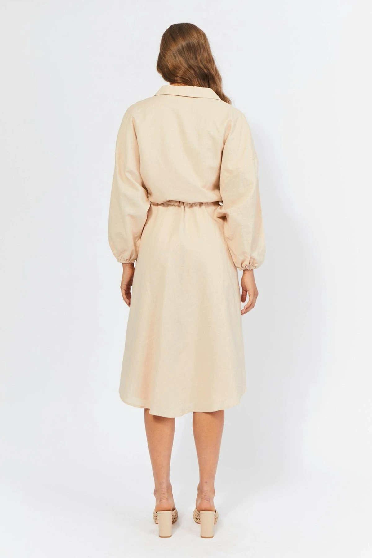 ELENI MIDI DRESS - BEIGE 4 ELENI MIDI DRESS - BEIGE - Image 2