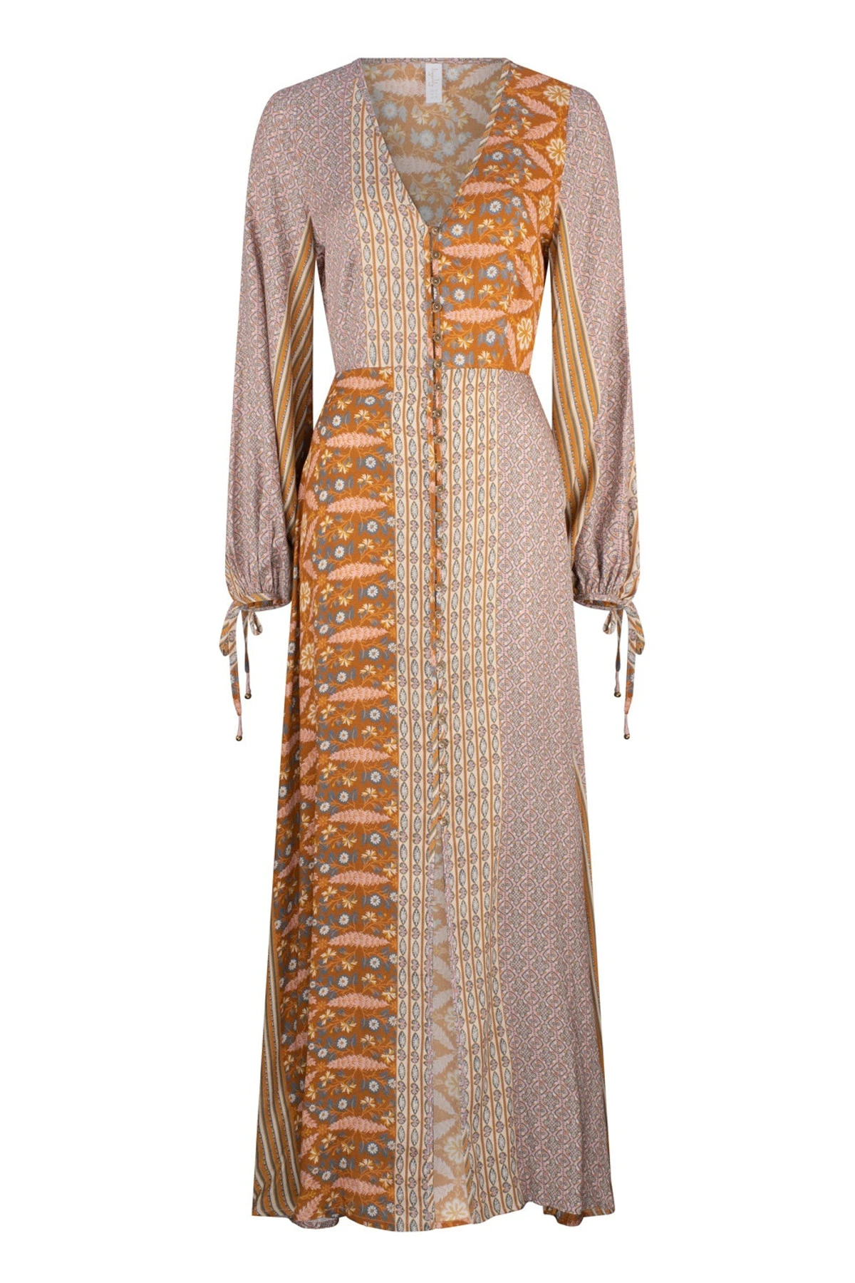 Alora Iola Maxi Dress - Alora Tan Stripe 4 Alora Iola Maxi Dress - Alora Tan Stripe - Image 2