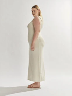 Flynn Backless Knit Maxi Dress Eggshell -Swathera Sales VZTEHW7yzOWJUFdC901Xgcl4g 59181.1710933886