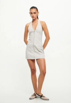 GIRL NEXT DOOR MINI DRESS - ASH STRIPE