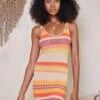 Leilani Elyssa Mini Dress - Sunset Stripe