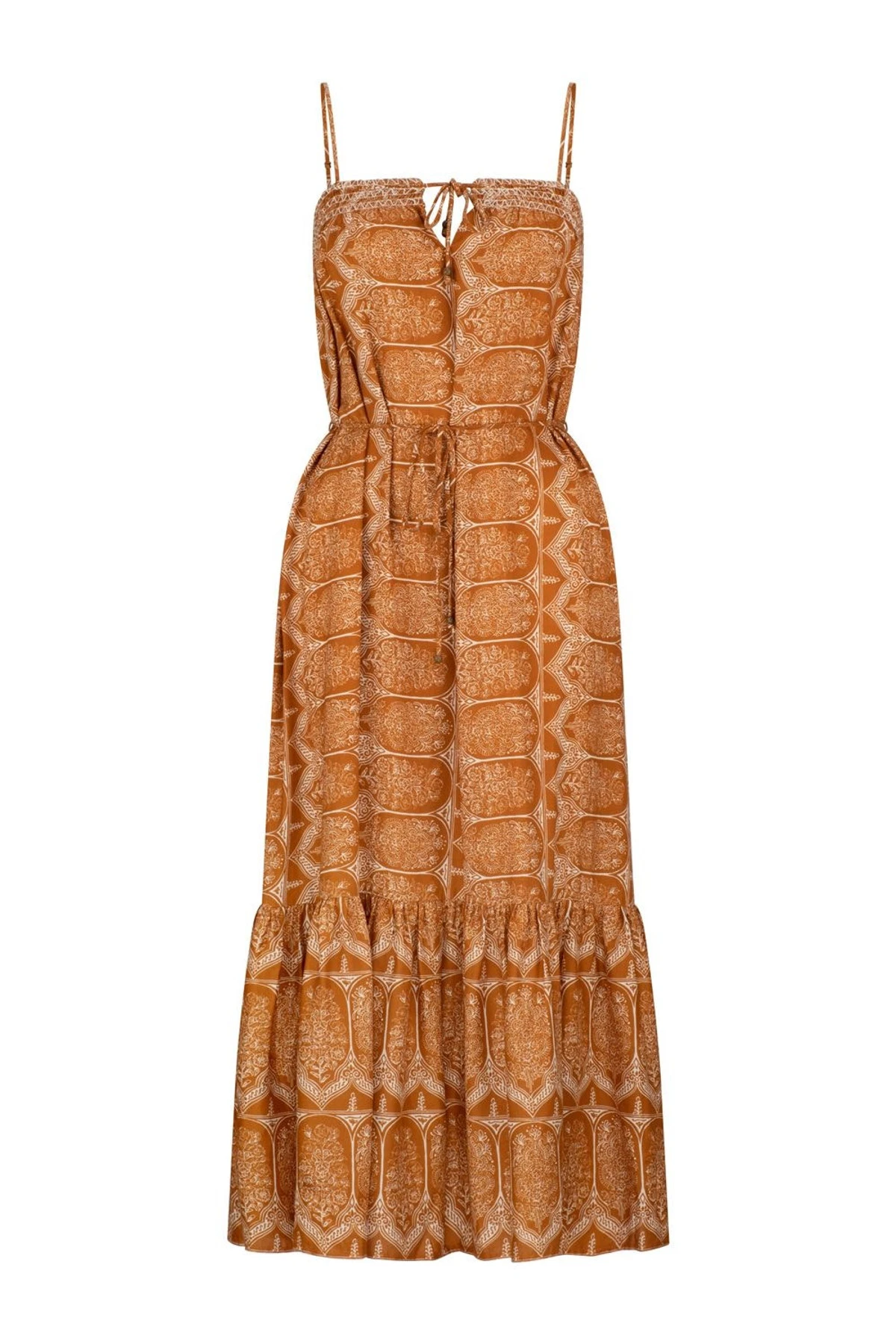 Kienna Tasmin Midi Dress - Caramel 3 Kienna Tasmin Midi Dress - Caramel - Image 2