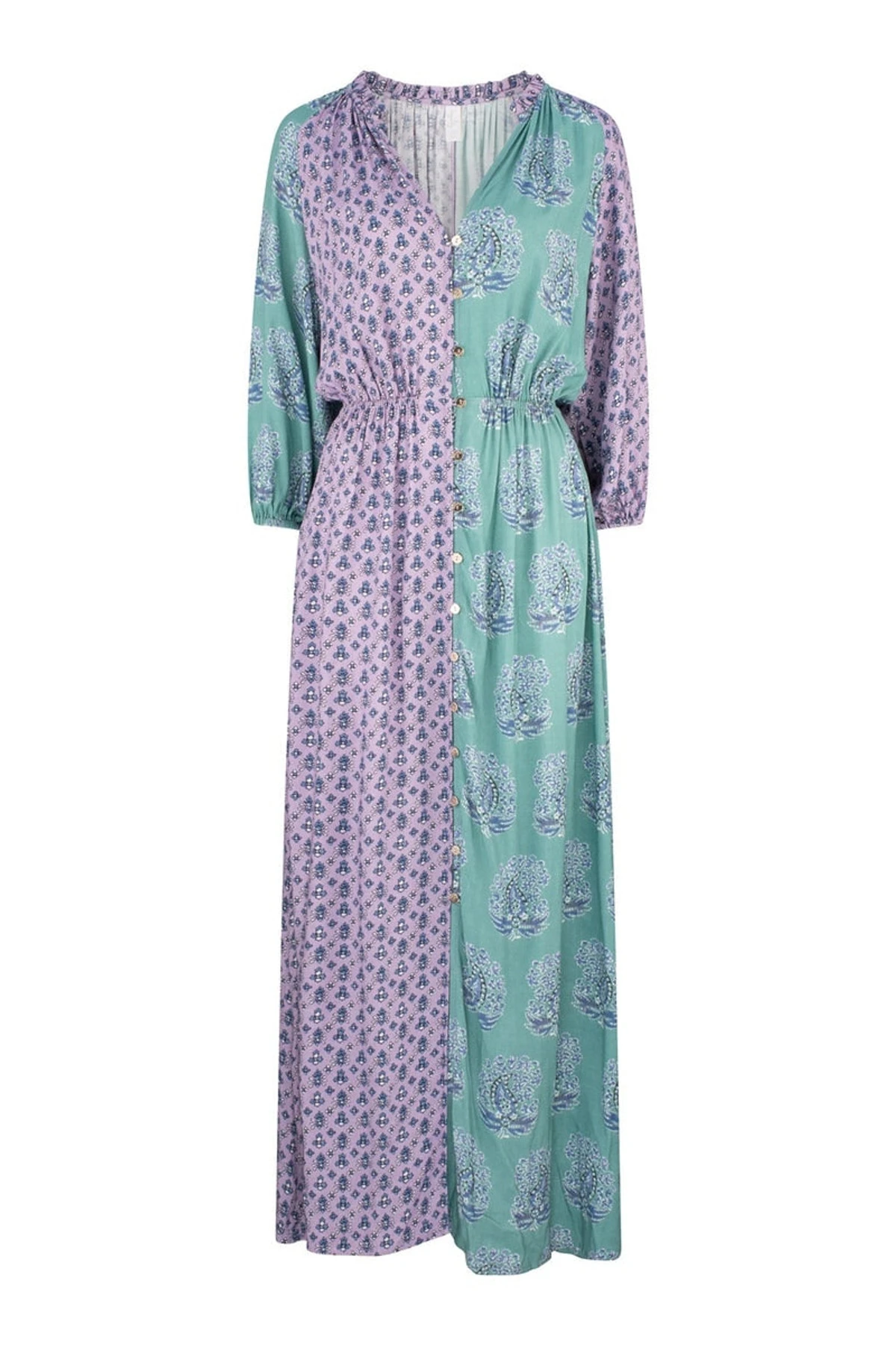 Pandora Harmony Maxi Dress - Everglade And Violet Patchwork 11 Pandora Harmony Maxi Dress - Everglade And Violet Patchwork - Image 9