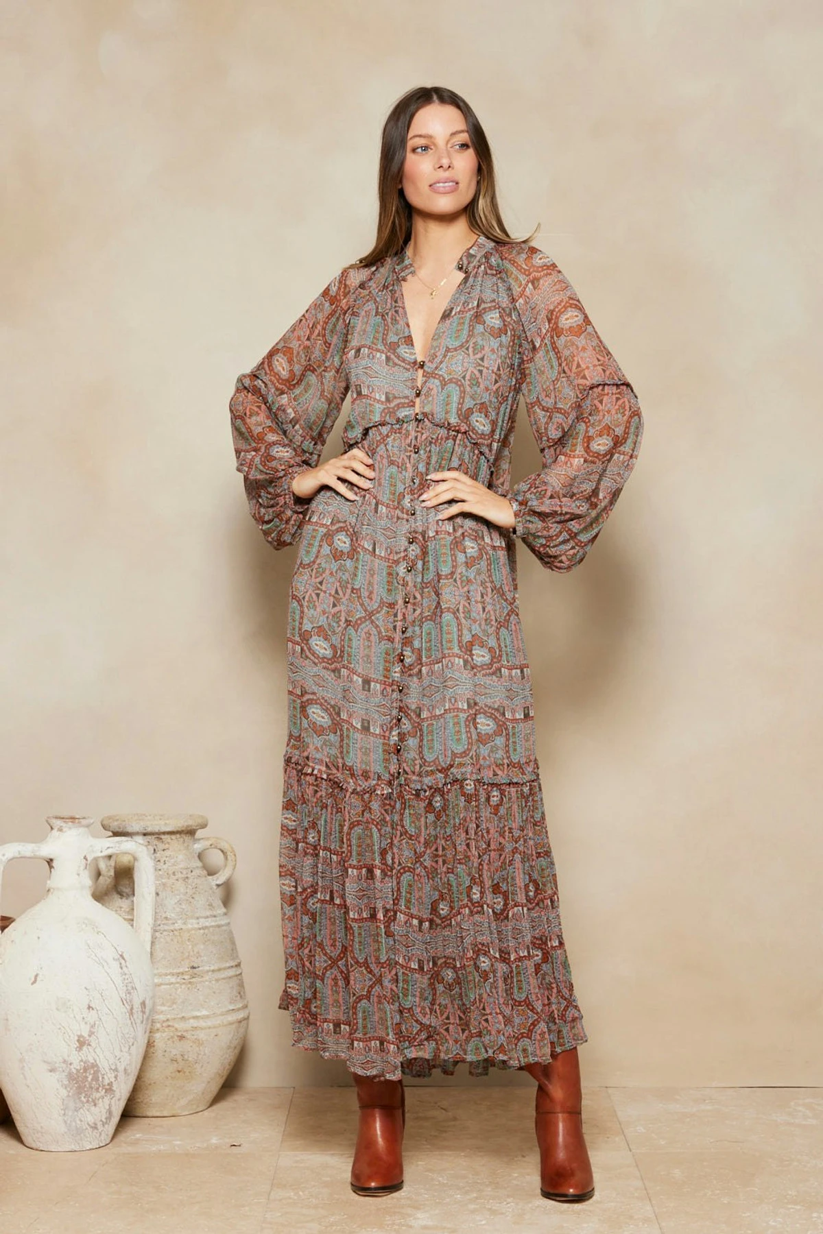 Marjorie Isla Maxi Dress - Sandshell 12 Marjorie Isla Maxi Dress - Sandshell - Image 10