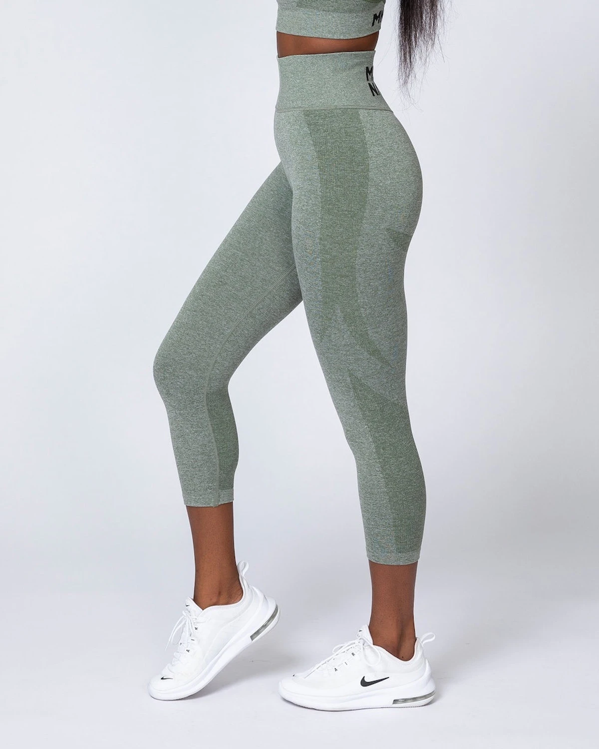 Shape Up Seamless 7/8 Leggings - Khaki Marl 22 Shape Up Seamless 7/8 Leggings - Khaki Marl - Image 20