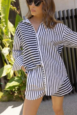 BOXER Shorts Mixed Black Stripe