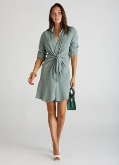 Wrap Front Shirt Dress - 100353449 -Swathera Sales jDomcsDAlB bYwvoySdbGzHQY 29591.1710588712
