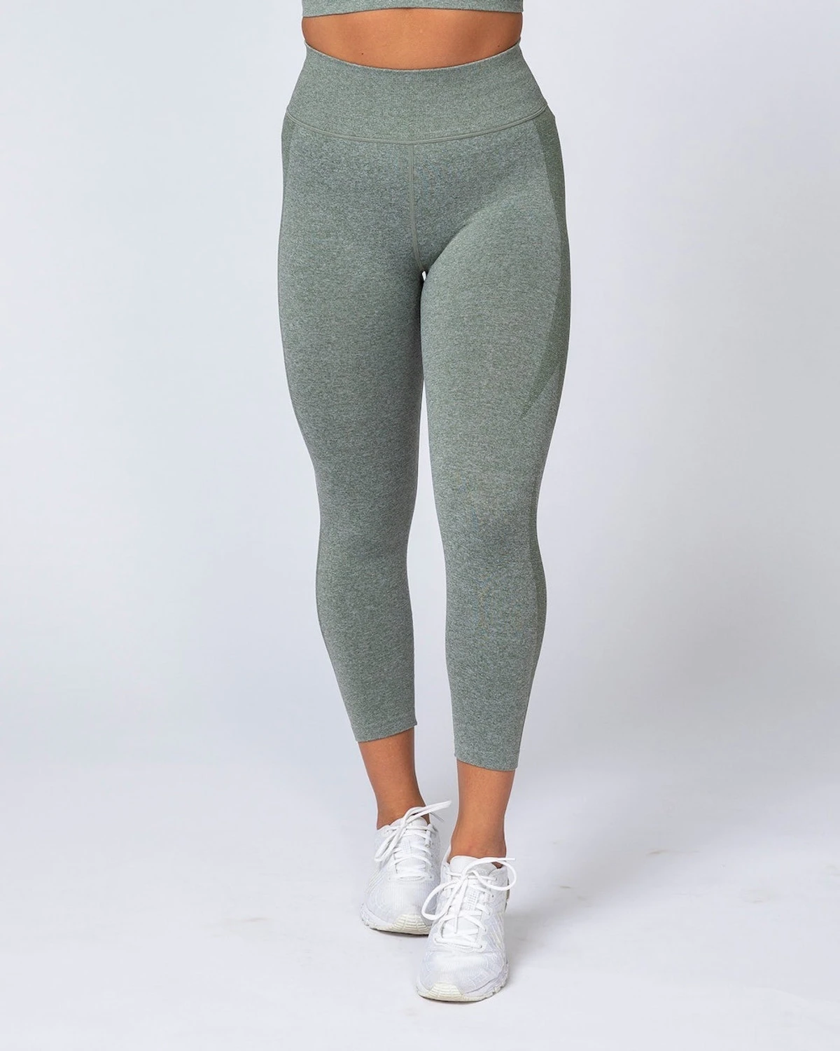 Shape Up Seamless 7/8 Leggings - Khaki Marl 18 Shape Up Seamless 7/8 Leggings - Khaki Marl - Image 16