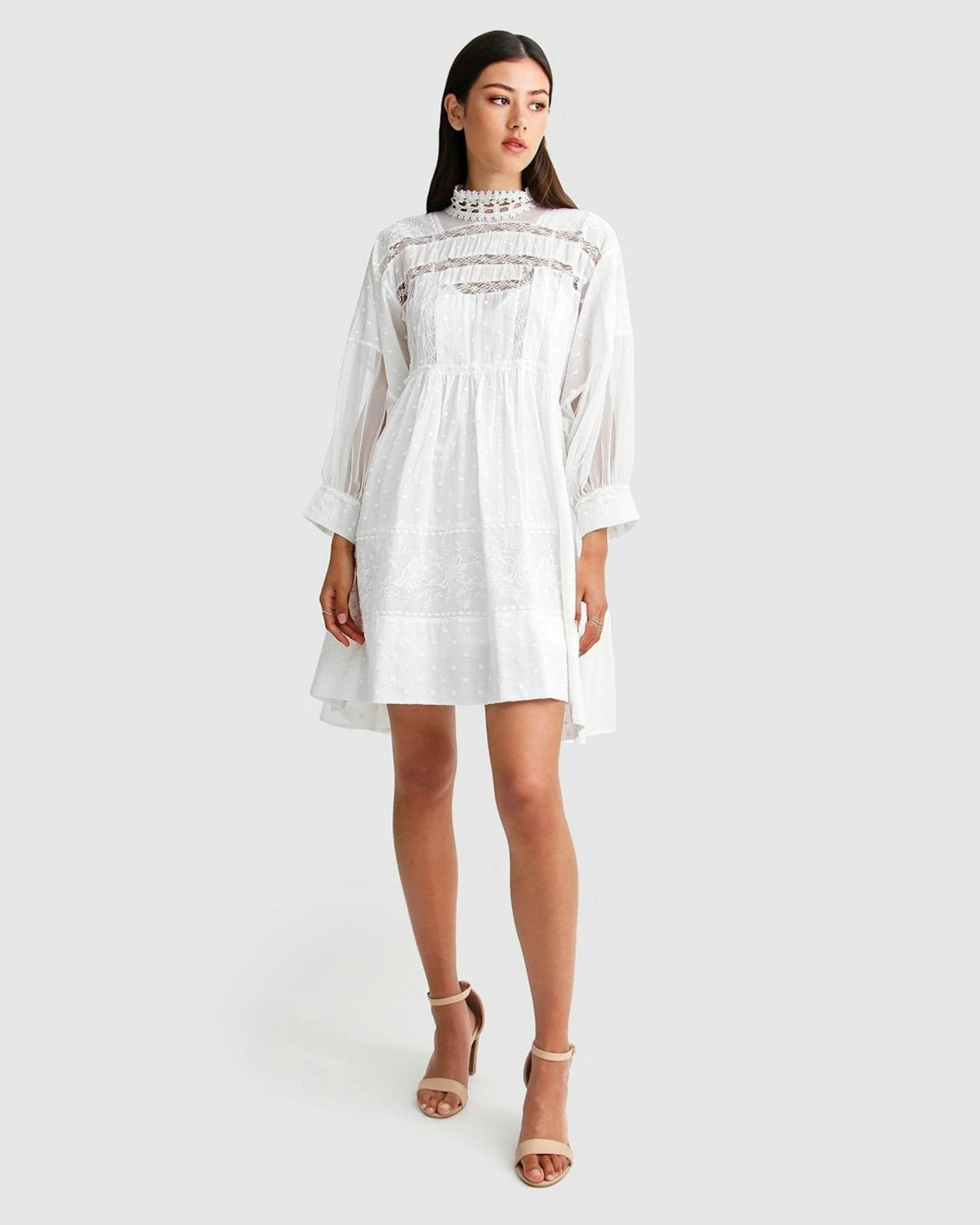 Unforgettable Oversized Lace Mini Dress - White 8 Unforgettable Oversized Lace Mini Dress - White - Image 6