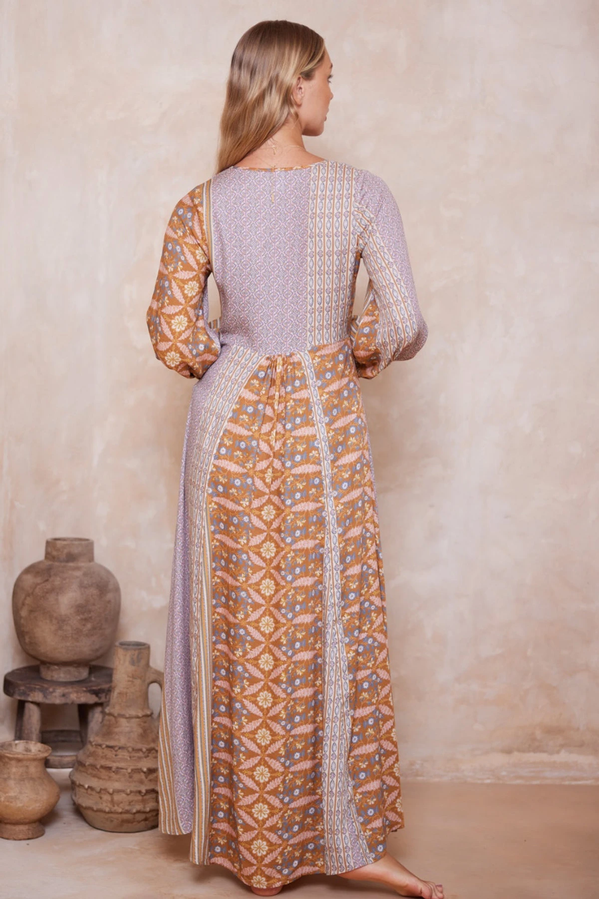 Alora Iola Maxi Dress - Alora Tan Stripe 11 Alora Iola Maxi Dress - Alora Tan Stripe - Image 9