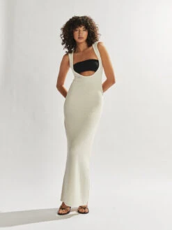 Flynn Backless Knit Maxi Dress Eggshell -Swathera Sales pz0YOEmvtuFDTH12ieD1dapR8 98696.1710933885