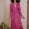 Alexandria Manda Maxi Dress - Raspberry