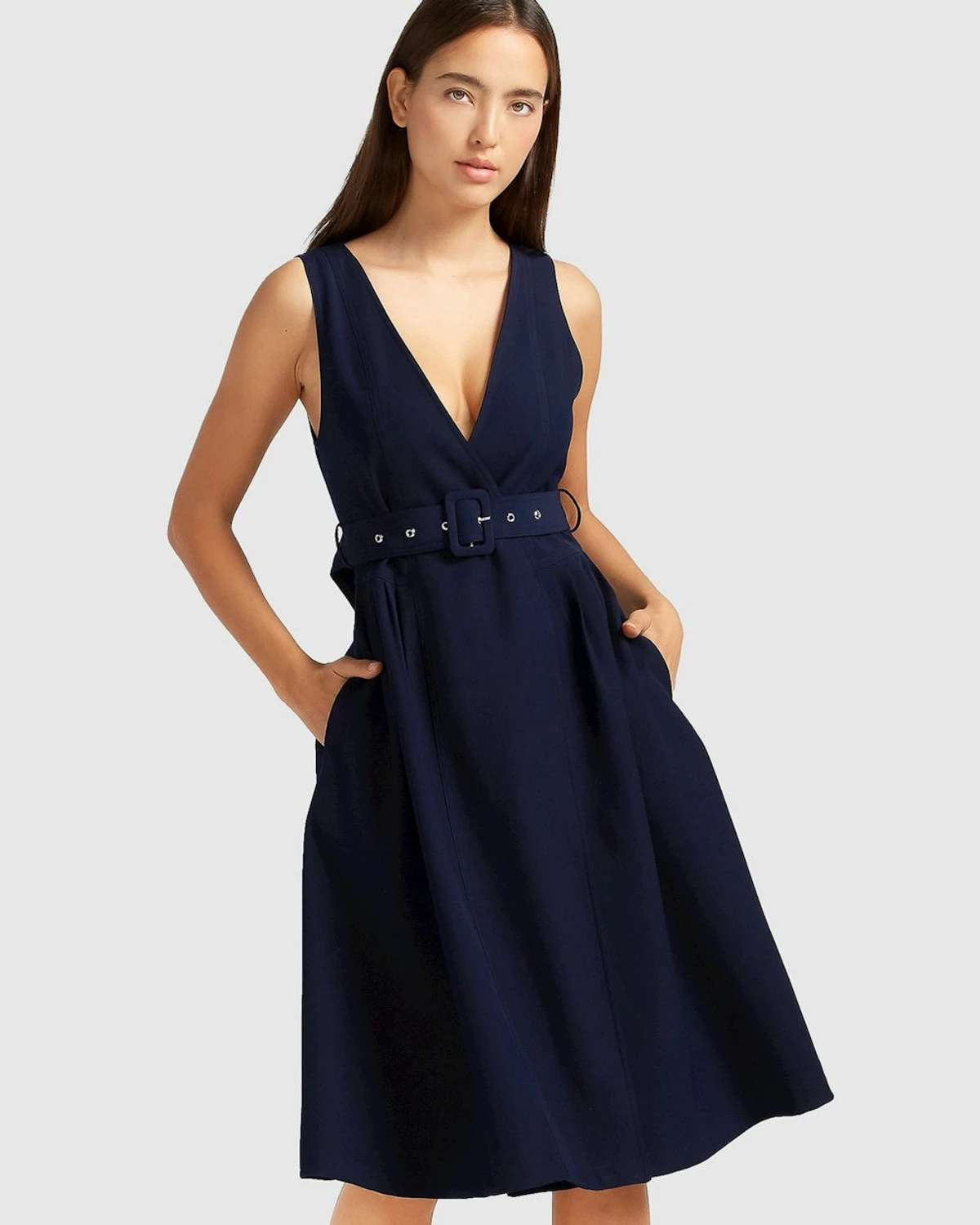 Miss Independence Midi Dress - Navy 3 Miss Independence Midi Dress - Navy