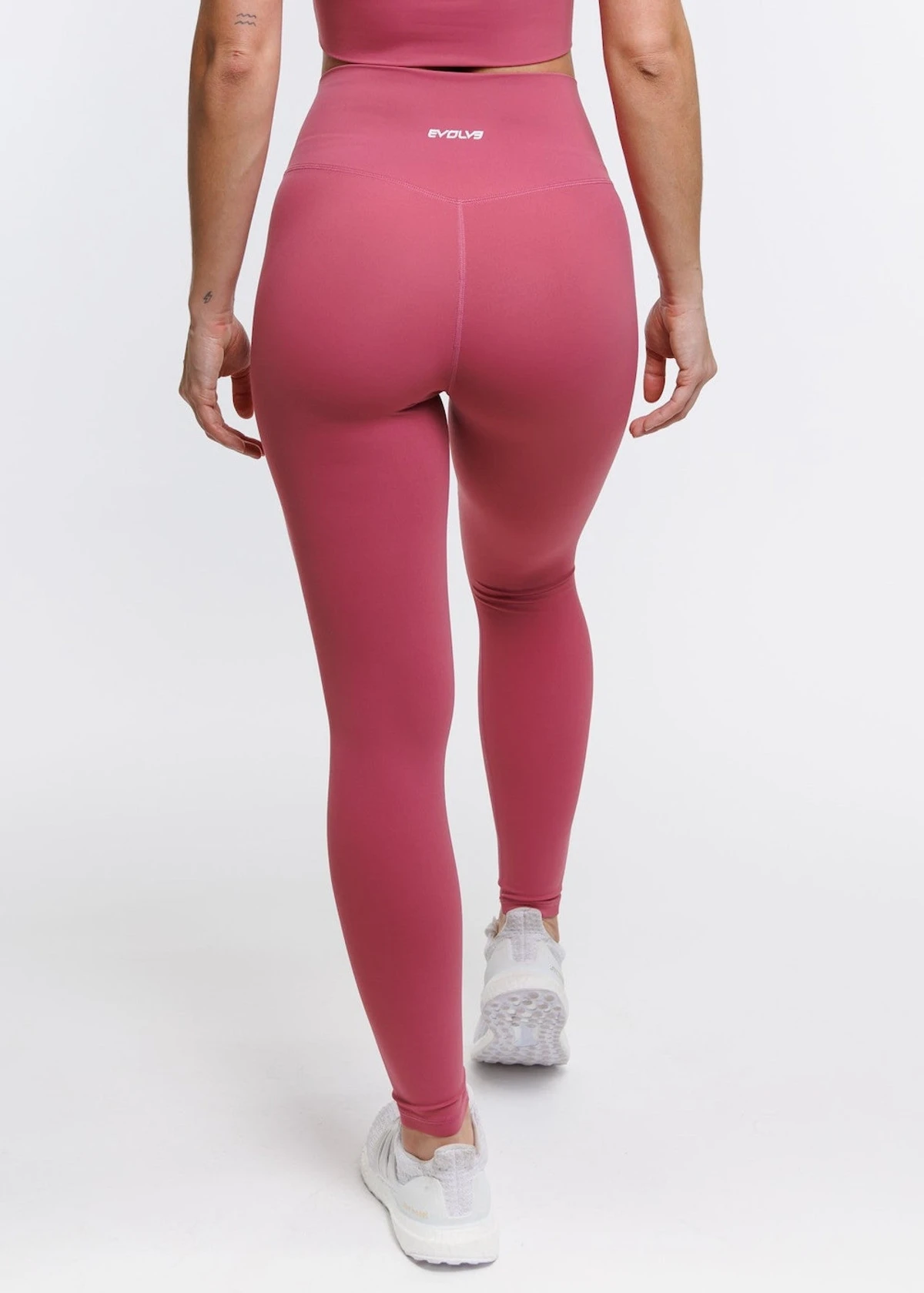Elevate Cross Leggings - Rose 5 Elevate Cross Leggings - Rose - Image 3