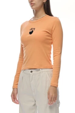 Stussy 8BALL LS RIB TEE - Apricot -Swathera Sales vUqK DiBVDRzjaib NDGIZDWg 56745.1708600426