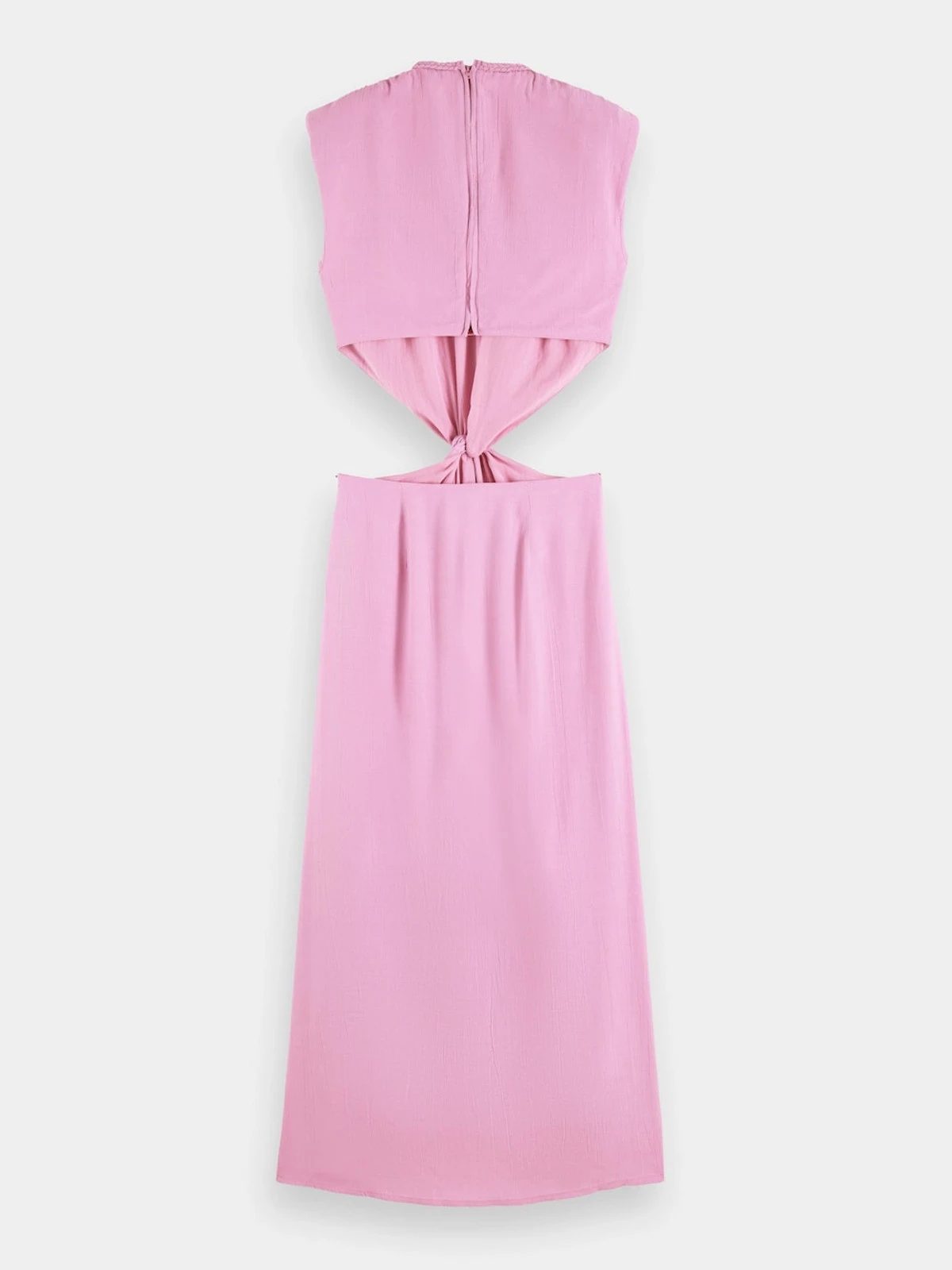 Scotch & Soda Draped Structured Shoulder Midi Dress - 100515529 8 Scotch & Soda Draped Structured Shoulder Midi Dress - 100515529 - Image 6